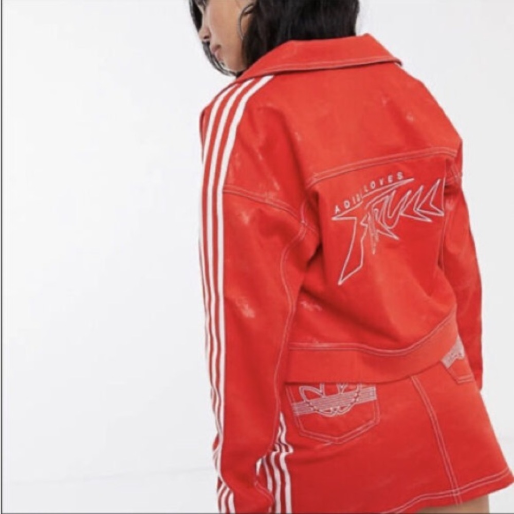 Beautiful adidas fiorucci red set